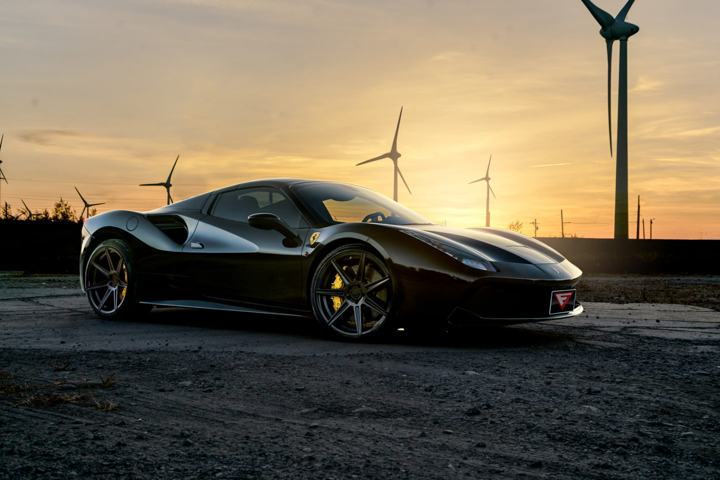  ferrari  gtb fr matte black  of 