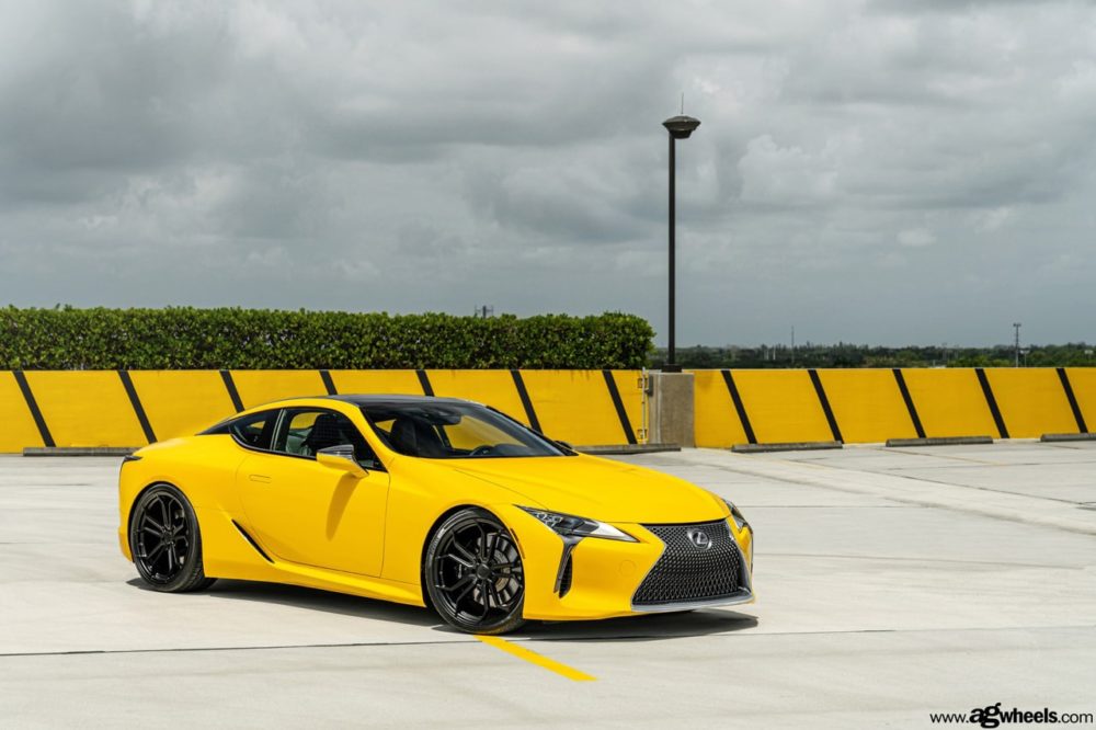 lexus lc yellow agwheels ag matte black