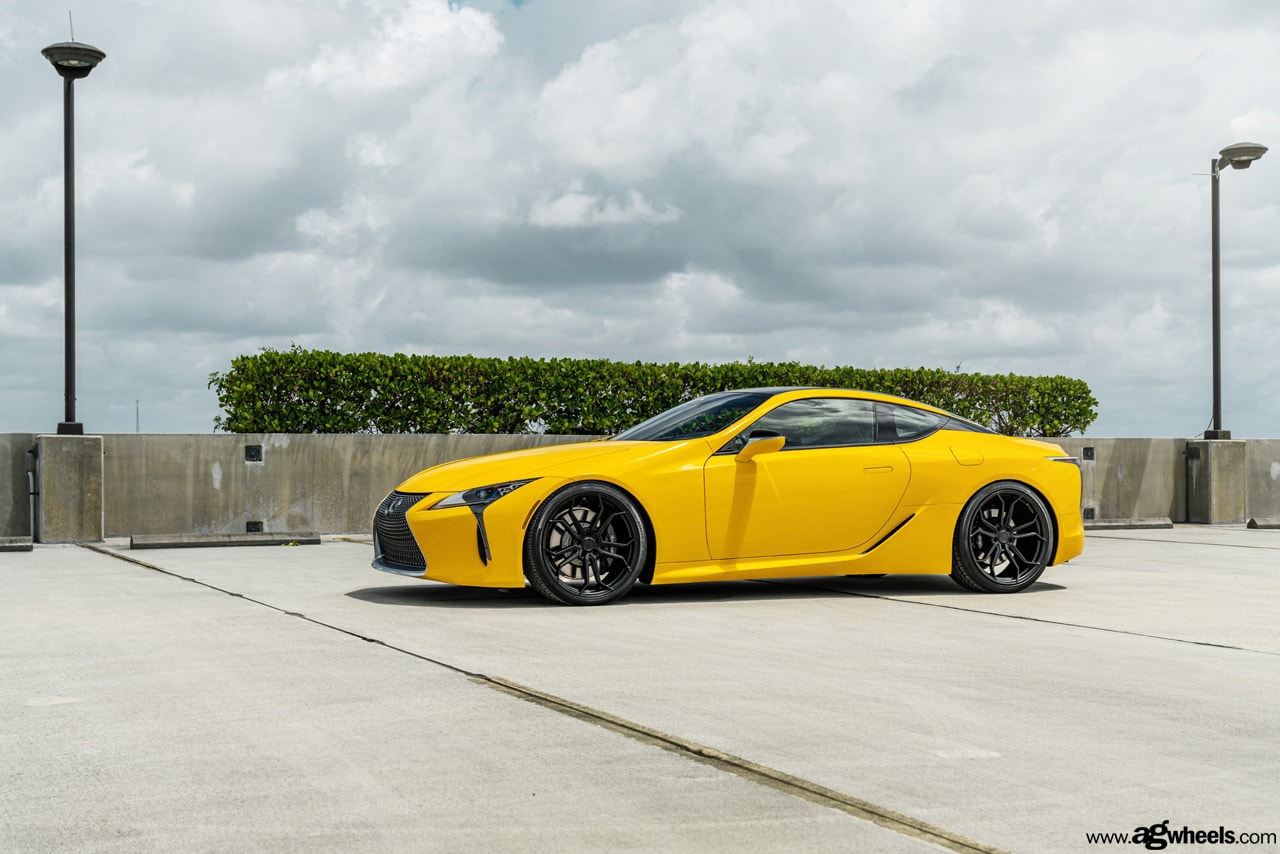 lc500 yellow lexus agwheels avant garde matte