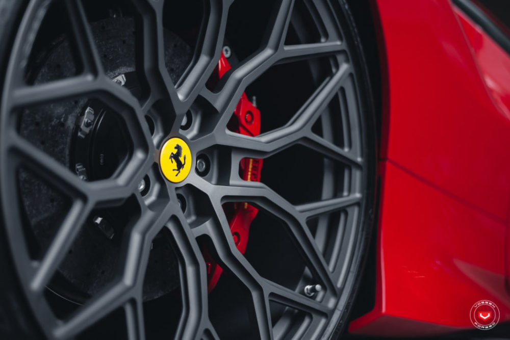 ferrari f tributo series  s  vossen wheels   x