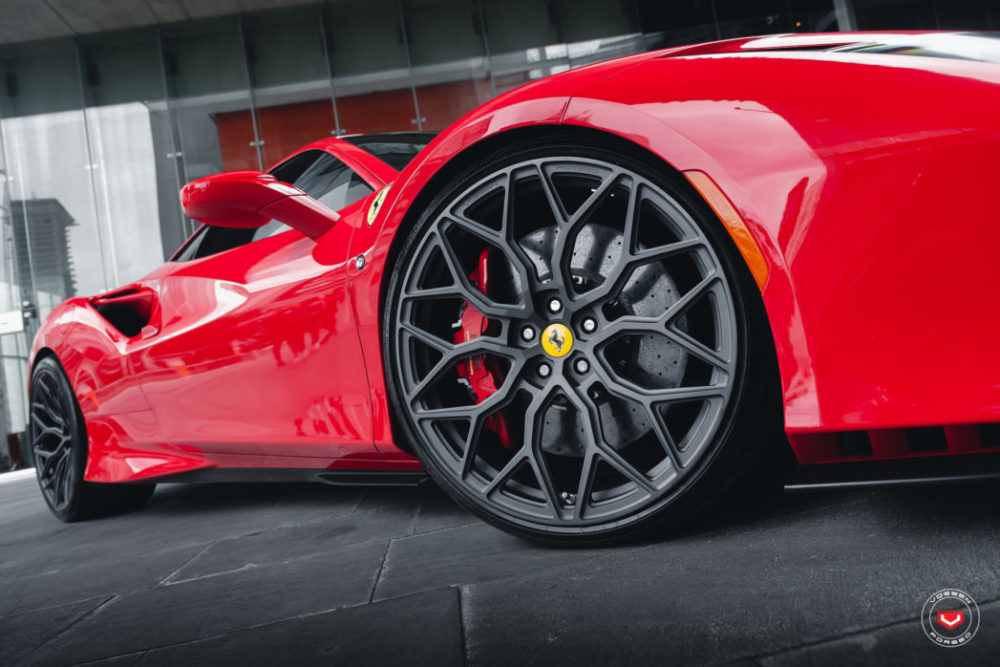 ferrari f tributo series  s  vossen wheels   x