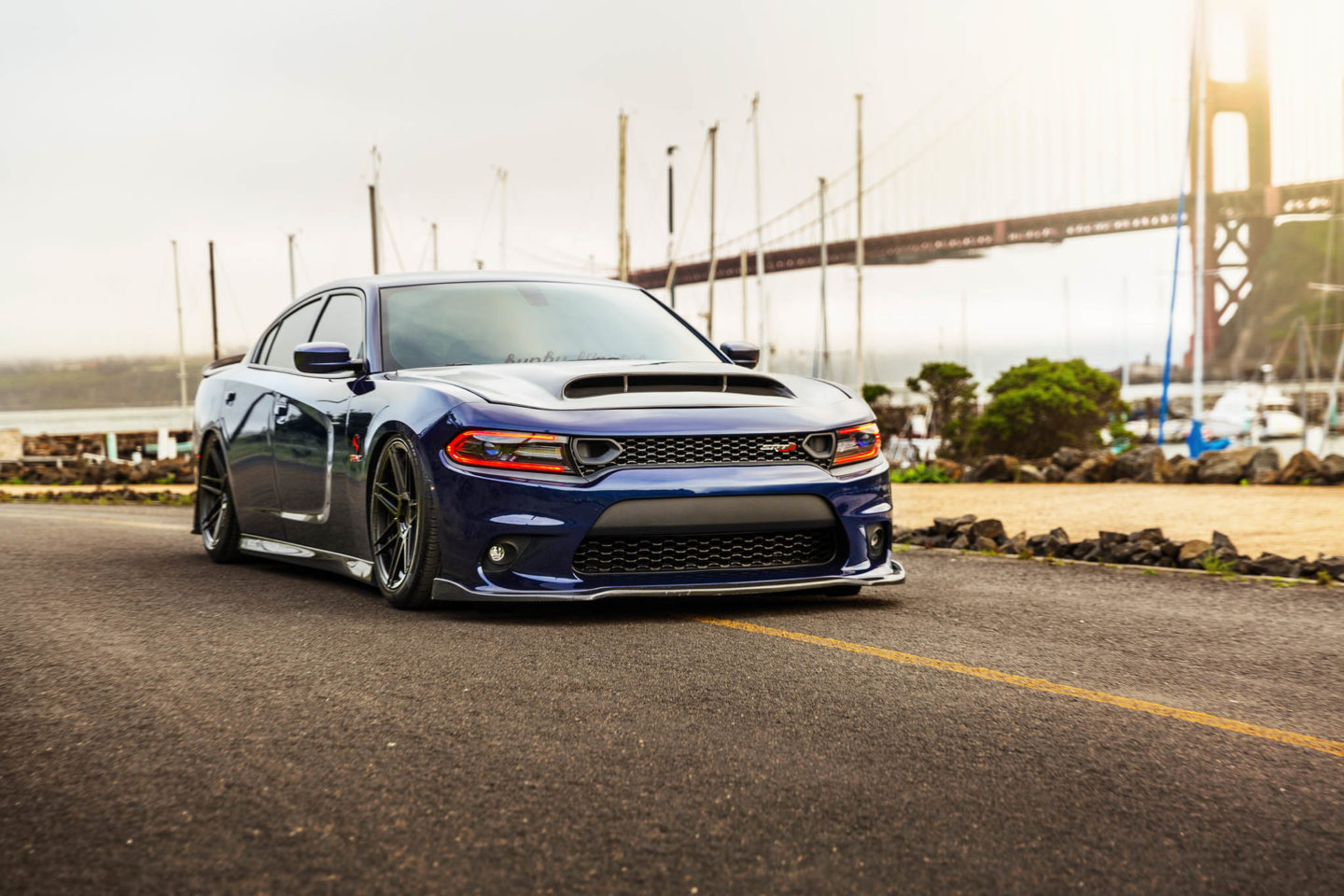  dodge charger scat pack fr matte black  of 