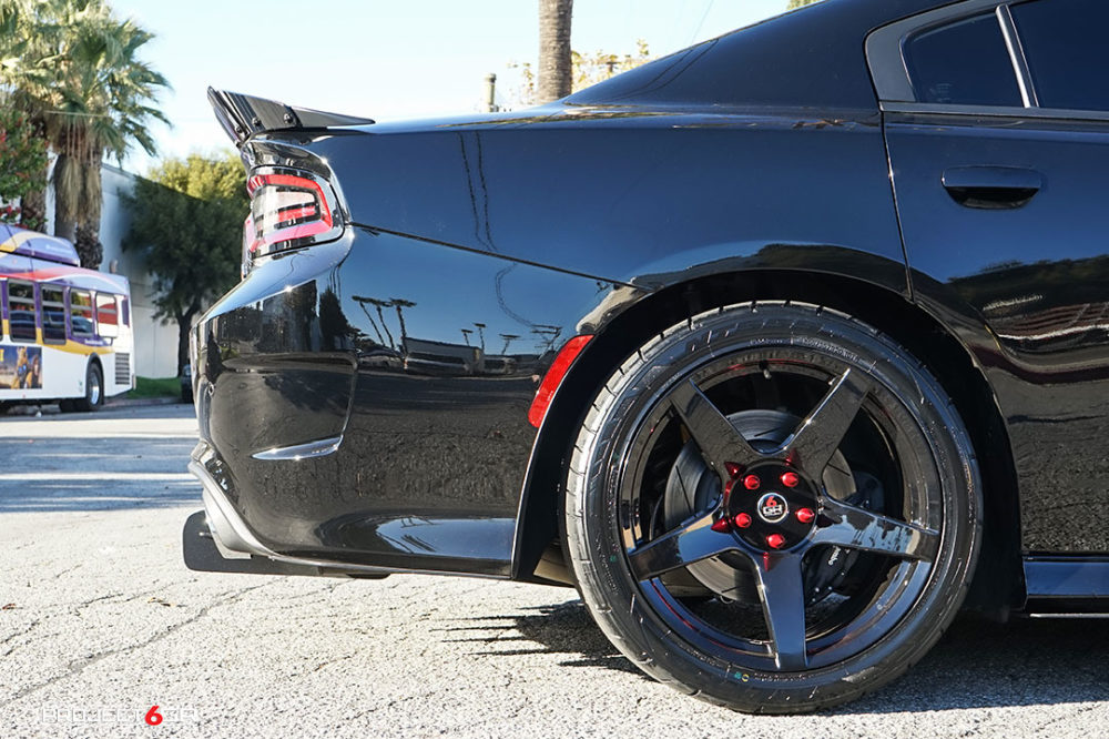 project gr  five gloss black charger scat pack