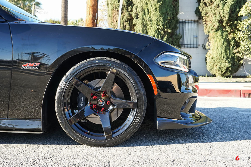 project gr  five gloss black charger scat pack