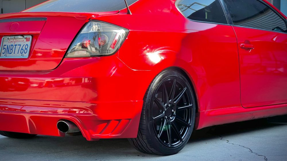 Slammed 2005 Scion tC Rear Wheel