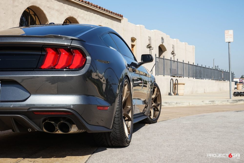 project gr  ten satin bronze ford mustang gt magentic grey