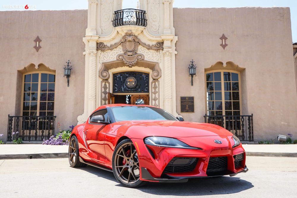 project gr  ten satin bronze wheels toyota supra