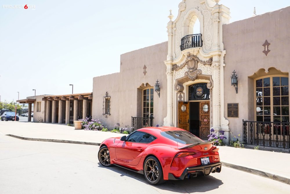 project gr  ten satin bronze wheels toyota supra