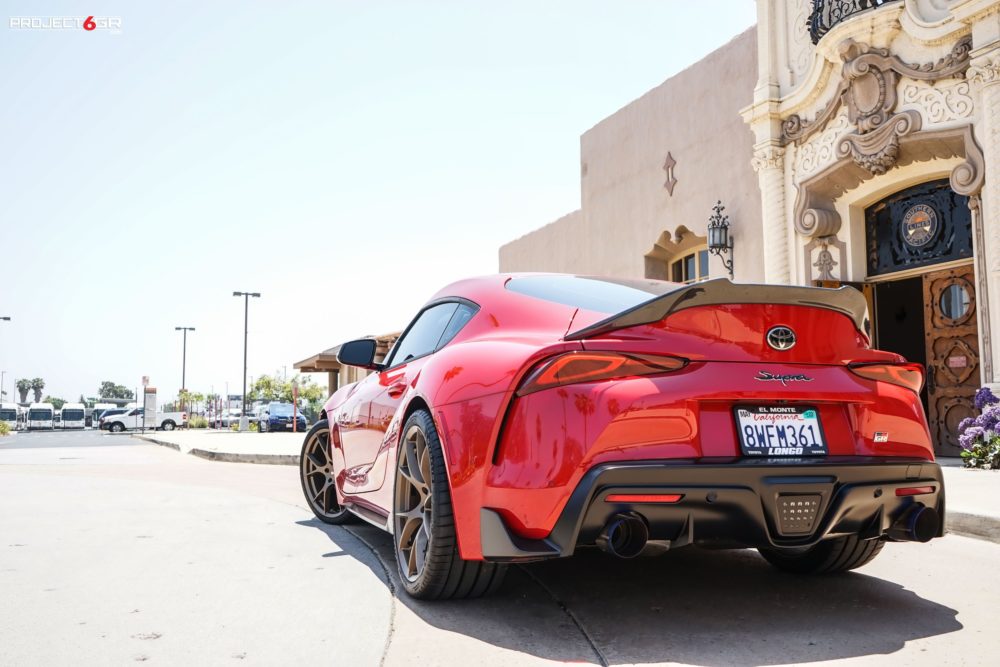 project gr  ten satin bronze wheels toyota supra