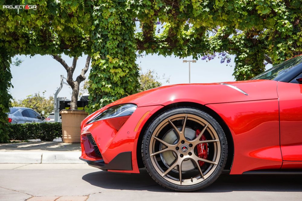 project gr  ten satin bronze wheels toyota supra