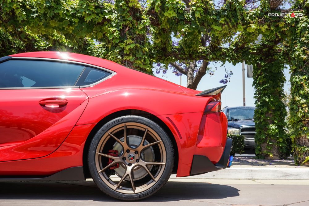 project gr  ten satin bronze wheels toyota supra