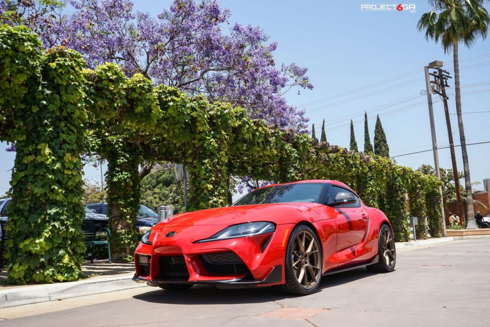 project gr  ten satin bronze wheels toyota supra