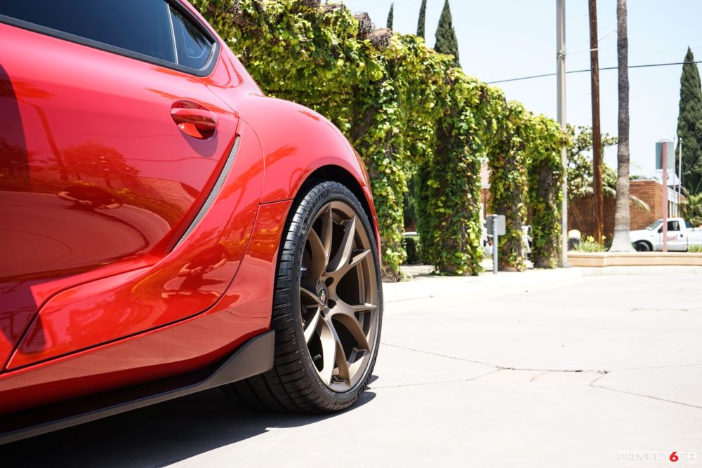 project gr  ten satin bronze wheels toyota supra